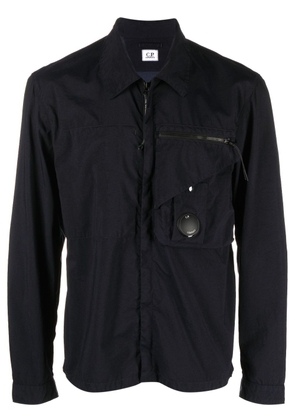 C.P. Company lens-detail shirt jacket - Blue