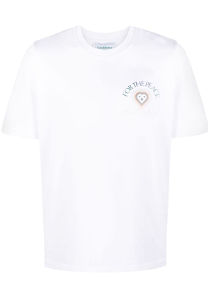 Casablanca For The Peace cotton T-shirt - White
