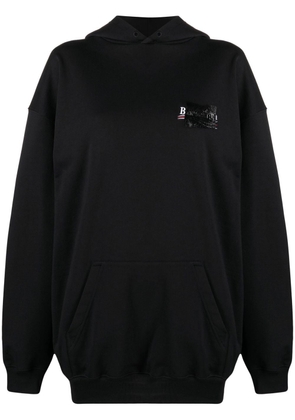 Balenciaga Gaffer logo-print hoodie - Black
