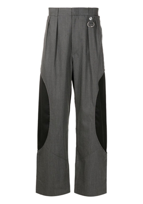PACE patchwork straight-leg trousers - Grey