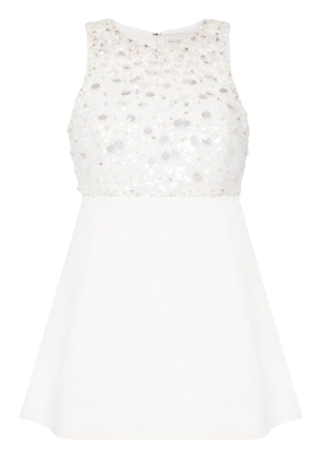 Sachin & Babi Pia faux-pearl mini dress - White