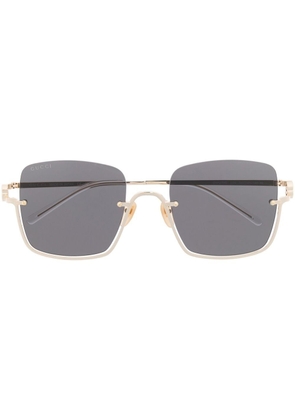 Gucci Eyewear oversized square-frame sunglasses - Silver