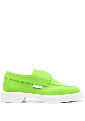 Le Silla slip-on leather loafers - Green