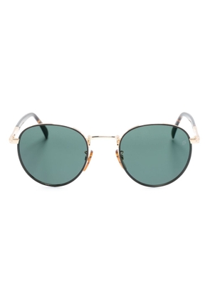 Eyewear by David Beckham round-frame tortoiseshell sunglasses - Gold