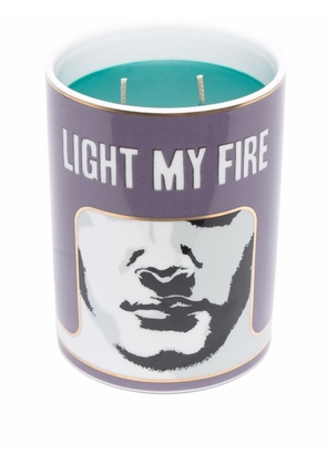 GINORI 1735 Light My Fire slogan candle - Purple