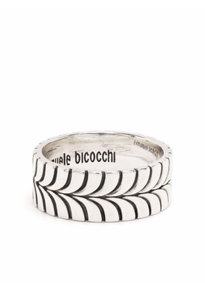 Emanuele Bicocchi engraved band ring - Silver