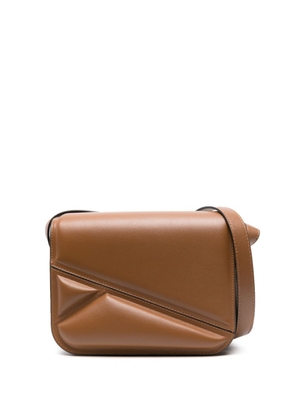 Wandler Oscar Trunk leather crossbody bag - Brown