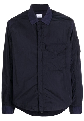 C.P. Company concealed-fastening shirt jacket - Blue