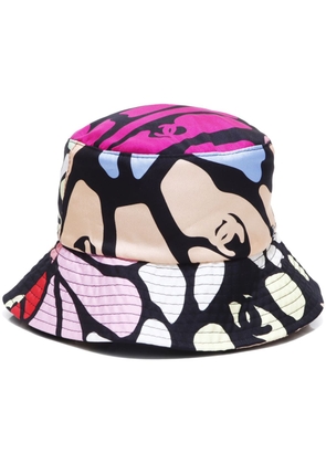CHANEL Pre-Owned 2000s CC abstract-print bucket hat - Pink
