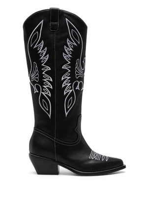 Le Silla Christine 60mm leather boots - Black