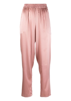 Gianluca Capannolo Mila cropped satin trousers - Pink