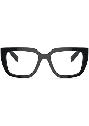 Prada Eyewear logo-lettering square glasses - Black
