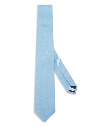 Ferragamo Round-print silk tie - Blue