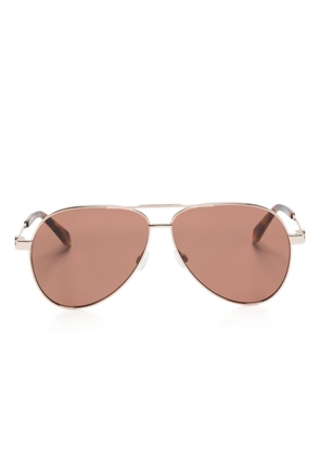 Off-White Eyewear Ruston pilot-frame sunglasses - Gold
