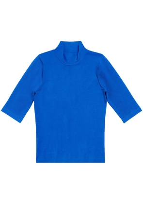 Balenciaga 3B Sports Icon roll-neck T-shirt - Blue