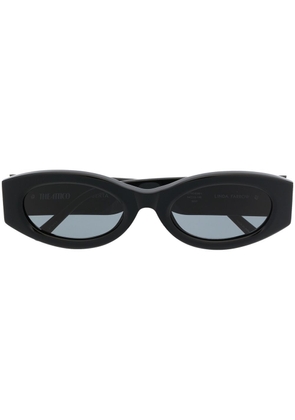 The Attico x Linda Farrow Berta rectangle-frame sunglasses - Black