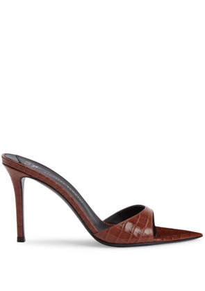 Giuseppe Zanotti Intriigo 90mm leather sandals - Brown