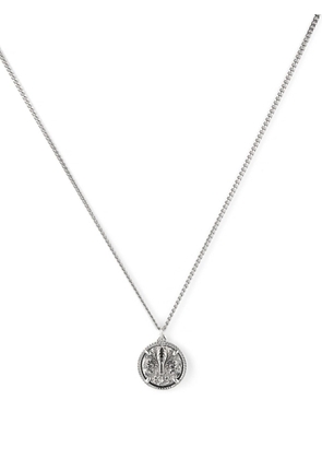 Emanuele Bicocchi Lily tag pendant necklace - Silver