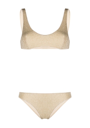 Oséree Lumiere two-piece bikini set - Gold