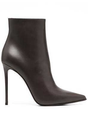 Le Silla Eva leather 125mm ankle boots - Brown