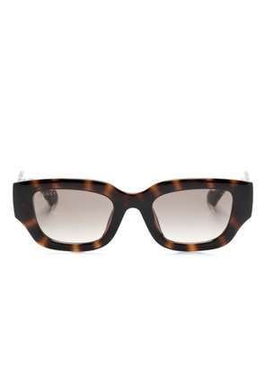 Gucci Eyewear Interlocking G cat-eye sunglasses - Brown