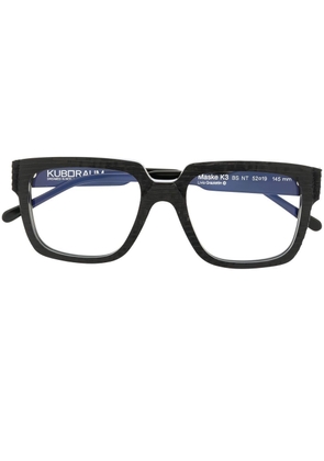 Kuboraum K3 rectangle frame glasses - Black