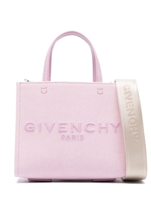 Givenchy Mini G embroidered-logo tote bag - Pink