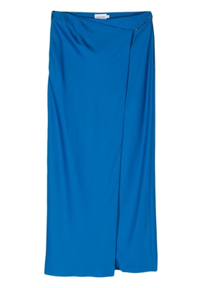 Calvin Klein chain-detailed crepe maxi skirt - Blue