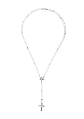 Emanuele Bicocchi pearl rosary necklace - White