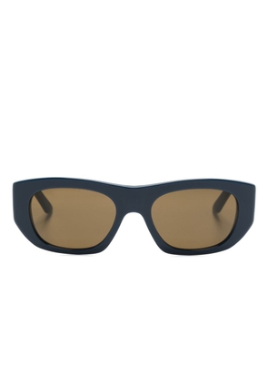 Alexander McQueen Eyewear geometric-frame sunglasses - Blue