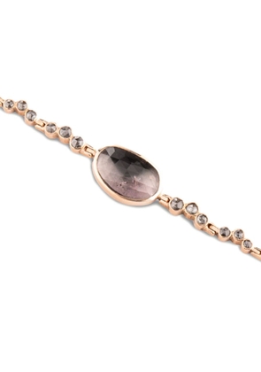 Celine Daoust 14kt rose gold diamond and tourmaline bracelet - Pink