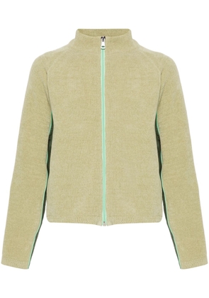 Robyn Lynch chenille-texture track jacket - Green