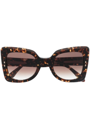Isabel Marant Eyewear oversize-frame tortoiseshell sunglasses - Brown
