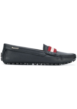 Bally stripe detail loafers - Black