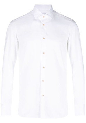 Boglioli long-sleeve cotton shirt - White