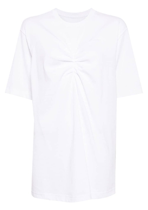 JNBY ruched short-sleeved T-shirt - White