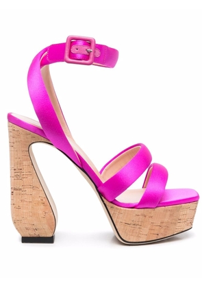 Si Rossi Antonia satin sandals - Pink