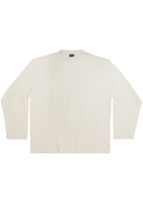Balenciaga logo-print cotton T-Shirt - Neutrals