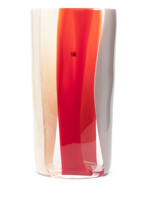 Carlo Moretti stripe-print vase - Pink