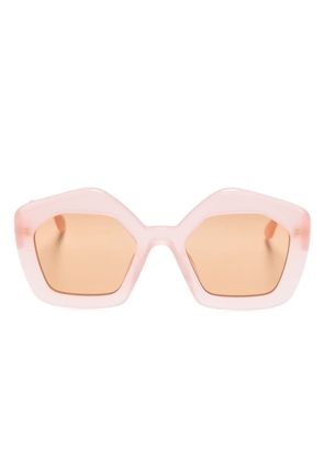 Marni Eyewear Laughing Waters oversize-frame sunglasses - Pink