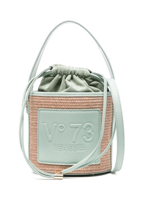 V°73 Beatrix interwoven bucket bag - Neutrals