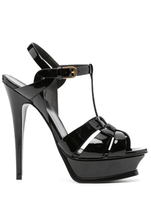Saint Laurent 105mm Classic Tribute patent sandals - Black