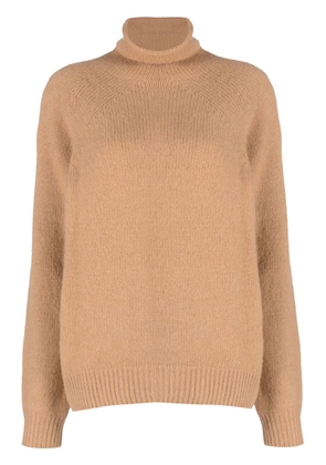 A.P.C. high-neck wool-blend jumper - Brown