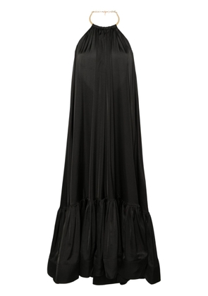 NISSA open-back maxi dress - Black