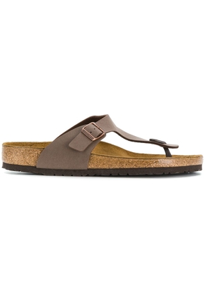 Birkenstock buckle detail flip flop sandals - Brown