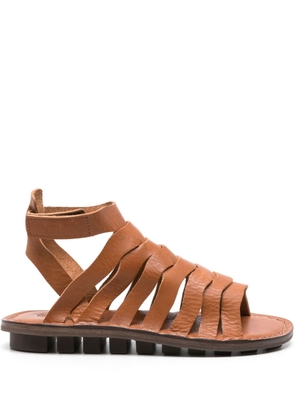 Trippen Swell intertwined leather sandals - Brown
