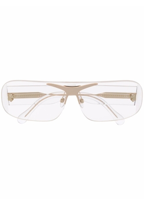 Burberry Eyewear transparent-square frame glasses - White