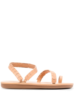 Ancient Greek Sandals Aspida leather sandals - Brown