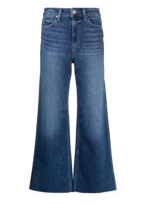 PAIGE Anessa cropped wide-leg jeans - Blue