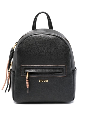 LIU JO logo lettering backpack - Black